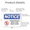 Signmission Pedestrians Must Use Main Door OSHA Notice Sign, Aluminum, 10in W x 7in L, 2PK OS-2PACK-NS-A-710-L-17163 - alternate 7